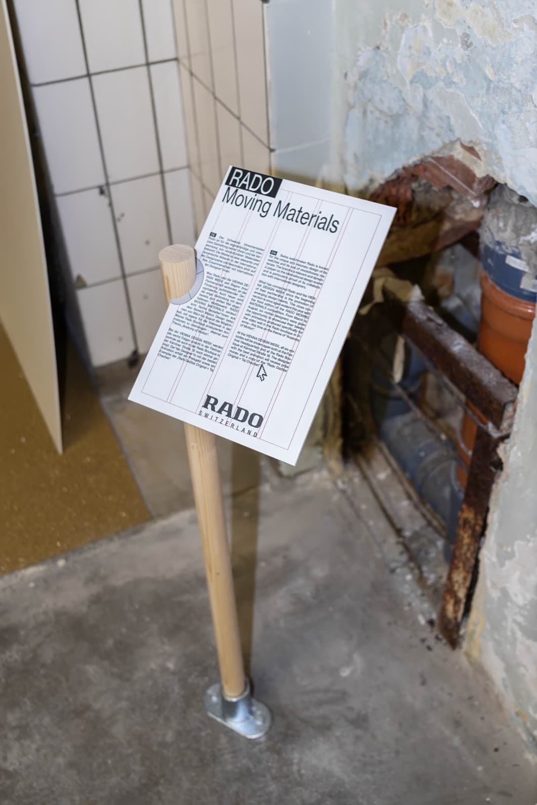 Photograph of one of the sign posts.