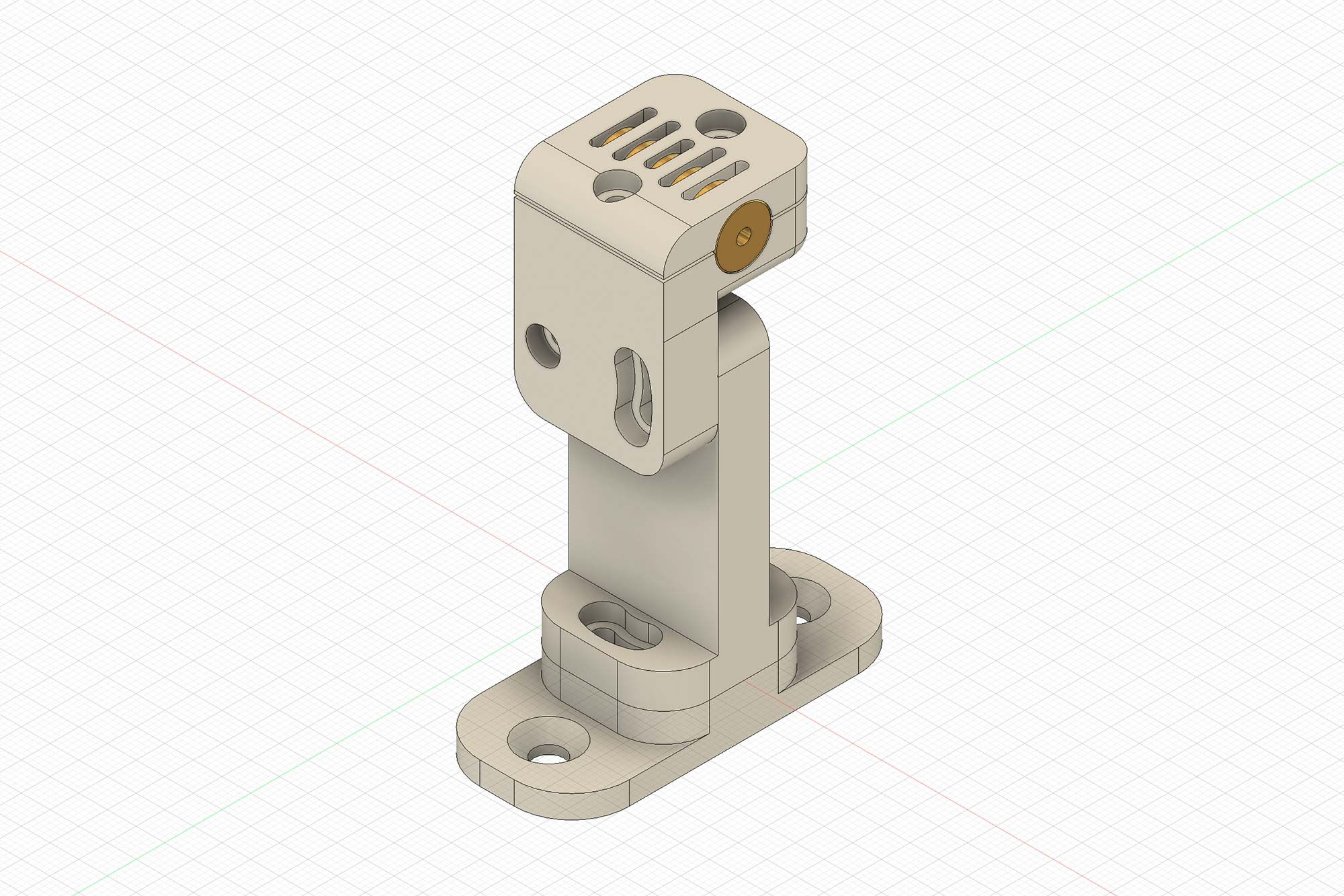 3D-model of a laser-diode mount