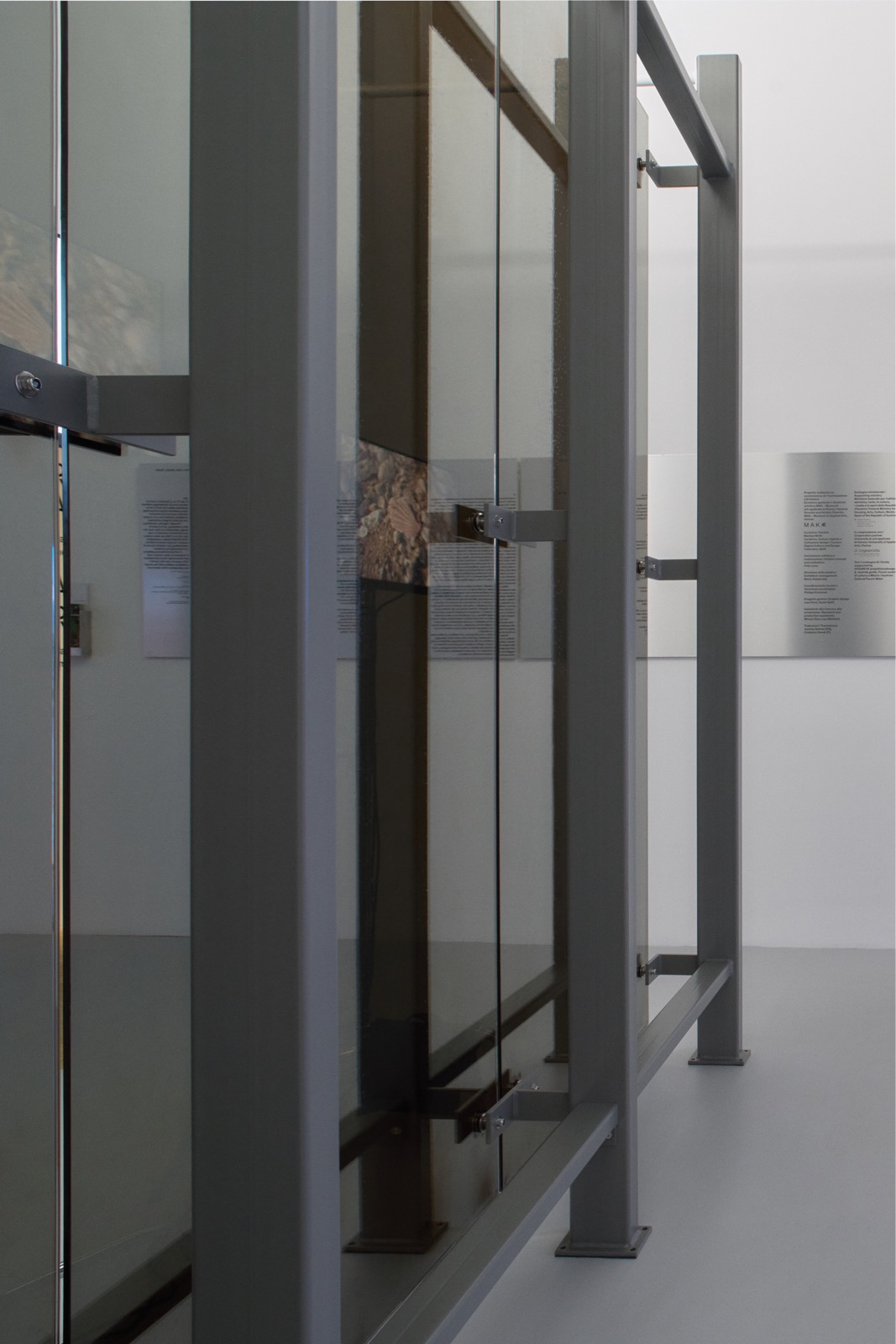© Federico Floriani/MAK the steel beams supporting the mirrored wall piece